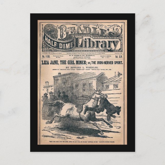 Postal Biblioteca Beadles Half Dime No. 1120 1901 (Anverso)