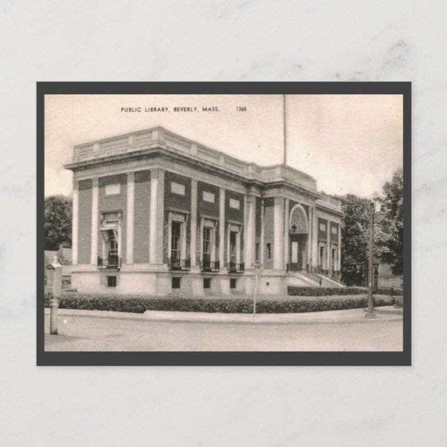 Postal Biblioteca, Beverly, MAMÁES Vintage (Anverso)