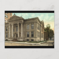 Biblioteca, Binghamton NY Vintage 1909