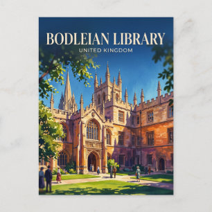 Postal Biblioteca Bodleiana Reino Unido