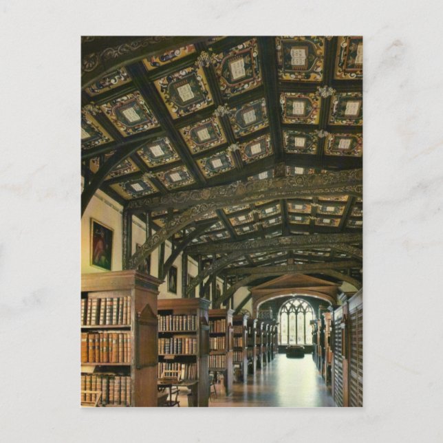 Postal Biblioteca Bodlein, Universidad de Oxford, Inglate (Anverso)