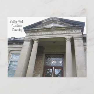Postal Biblioteca Carnegie, College Park, WinchesterKentu