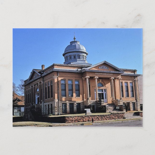 Postal Biblioteca Carnegie, Guthrie, Oklahoma (Anverso)