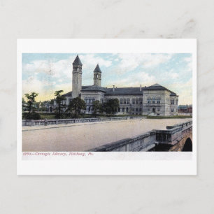 Postal Biblioteca Carnegie, Pittsburgh, Pennsylvania Vint