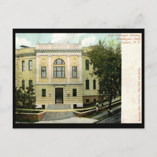 Postal Biblioteca Carnegie, Yonkers, Nueva York 1906