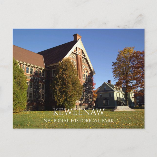 Postal Biblioteca de Calumet & Hecla Mining Co., Keweenaw (Anverso)