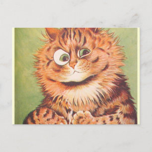 Postal Biblioteca de gatos Louis Wain