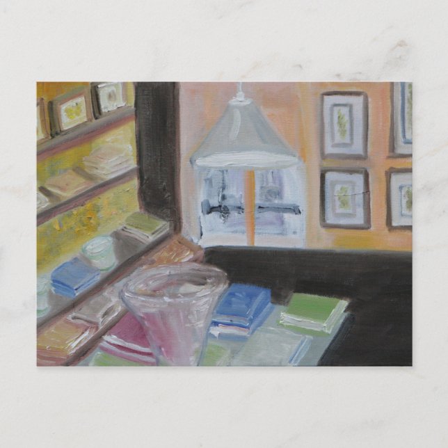 Postal Biblioteca de París (Anverso)