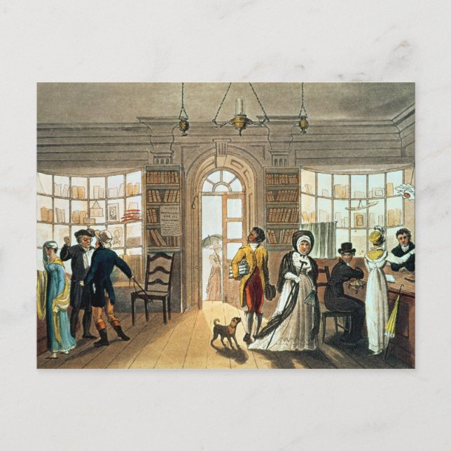 Postal Biblioteca, de 'Poetical Sketches of (Anverso)