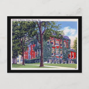 Postal Biblioteca del Colegio Marietta, Ohio Vintage