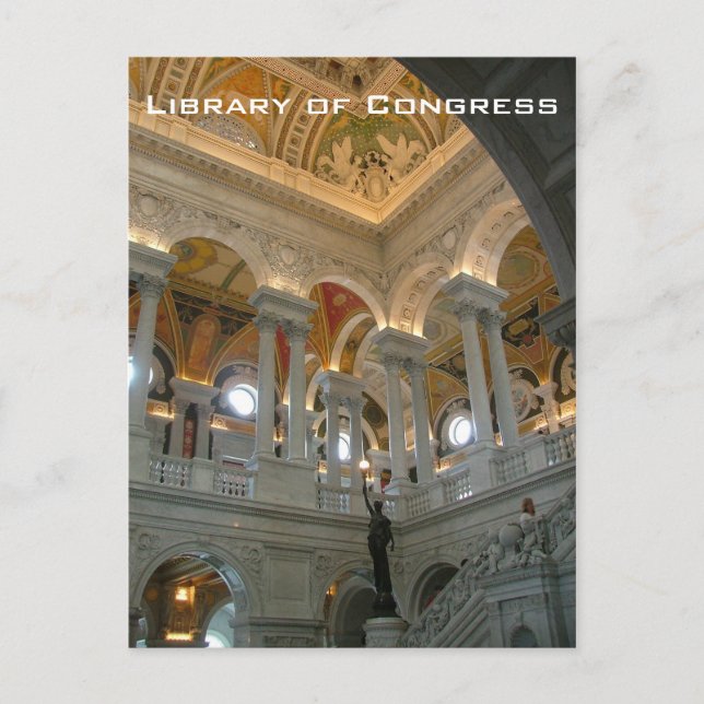 Postal Biblioteca del Congreso (Anverso)