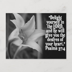 POSTAL BIBLIOTECA FAVORITA PSALM 37:4