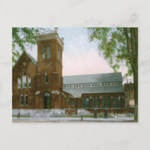 Postal Biblioteca, Manchester, NH 1909 Vintage