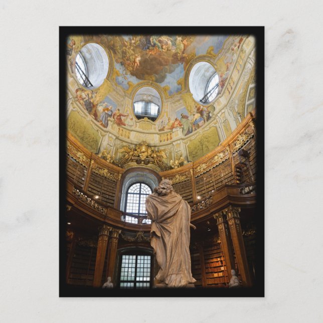 Postal Biblioteca Nacional de Austria (Anverso)