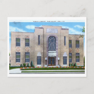 Postal Biblioteca, Pine Bluff, Arkansas Vintage