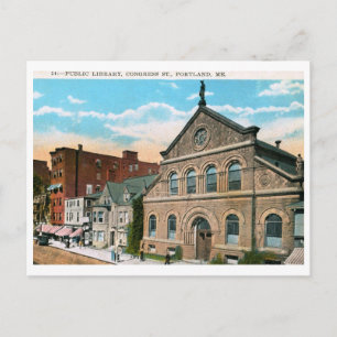 Postal Biblioteca, Portland, ME Vintage
