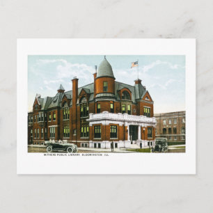 Postal Biblioteca Pública Withers, Bloomington, Illinois