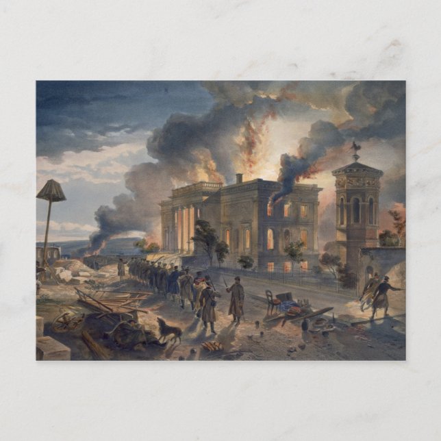 Postal Biblioteca pública y templo de los vientos, plato  (Anverso)