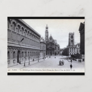 Postal Biblioteca Saint-Genevieve, París, Francia 1905 Vi