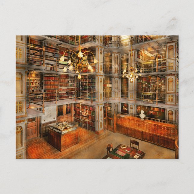 Postal Biblioteca - Un clásico literario de 1905 (Anverso)