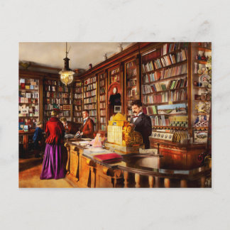 Postal Biblioteca - Una idea novedosa de 1895