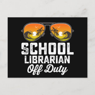 Postal Bibliotecario Escolar Fuera De Servicio El Día De 