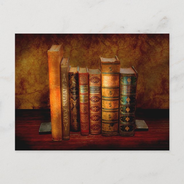 Postal Bibliotecario - Escritor - Libros anticuarios (Anverso)