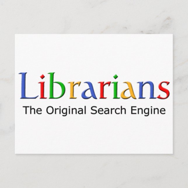 Postal Bibliotecarios - el Search Engine original (Anverso)