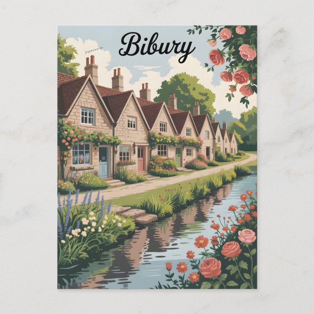 Postal Bibury vintage (Anverso)