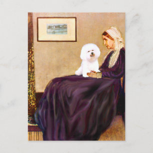 Postal Bichon Frise 1 - La madre de Whistler