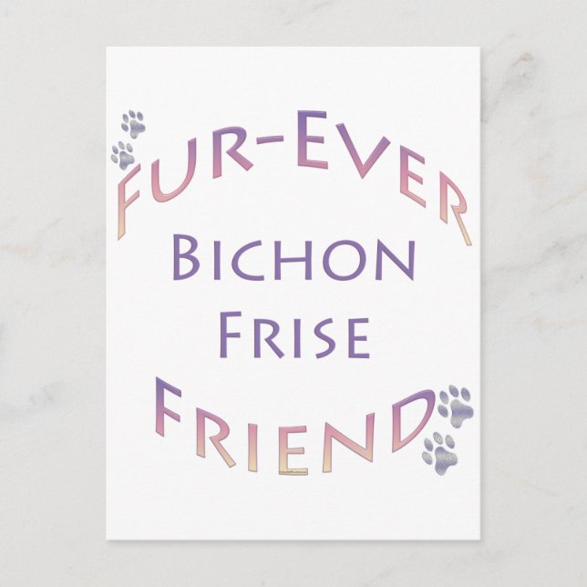 Postal Bichon Frise Furever (Anverso)