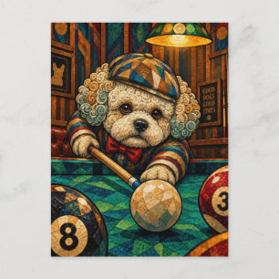 Postal Bichon Frise, Mosaico Geométrico