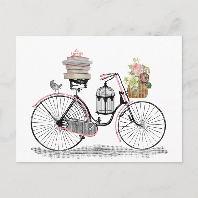 Postal Bici del empuje de la fantasía (Anverso)