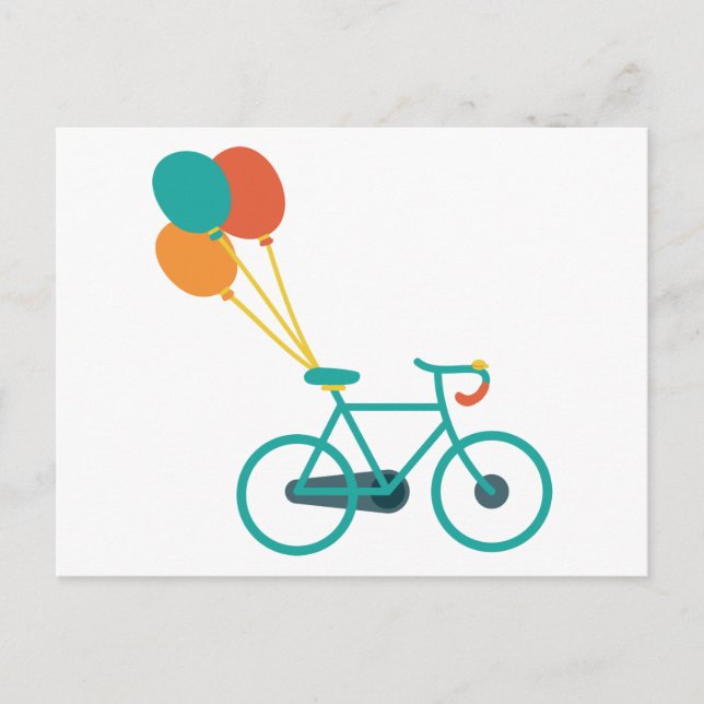 Postal Bici Globo (Anverso)