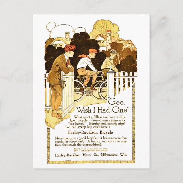 Postal Bicicleta (Anverso)