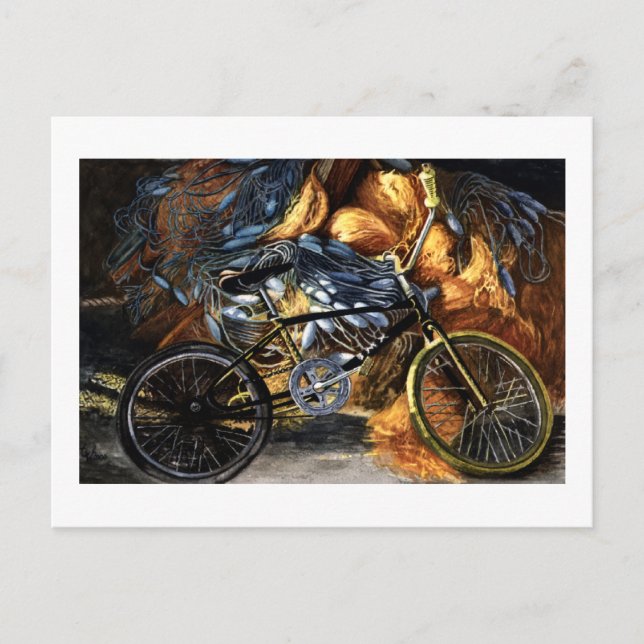 Postal Bicicleta abandonada (Anverso)