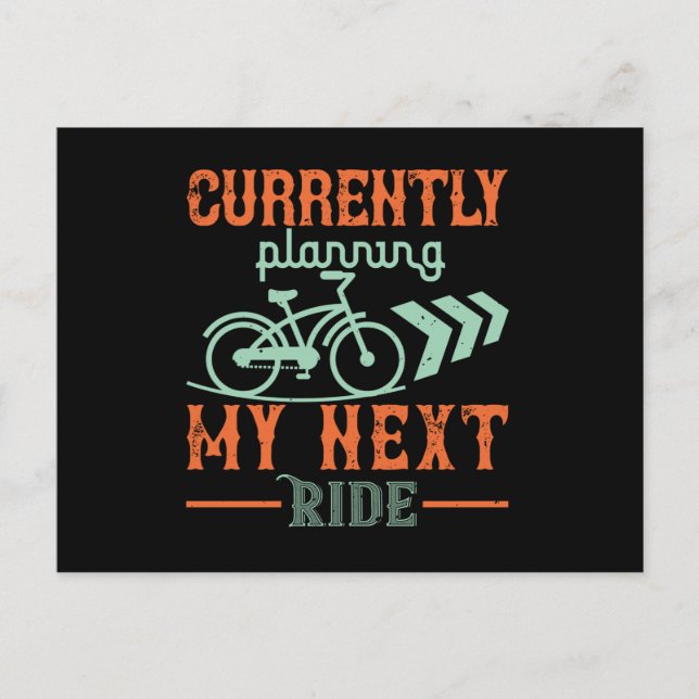 Postal Bicicleta - Actualmente planeo mi próximo viaje (Anverso)