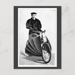 Postal Bicicleta Antigua Deportes de Ciclismo Victoriano