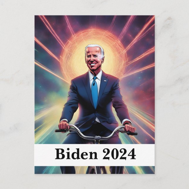 Postal Bicicleta Biden 2024 (Anverso)