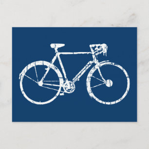 Postal bicicleta blanca