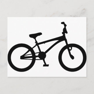 Postal bicicleta bmx negra