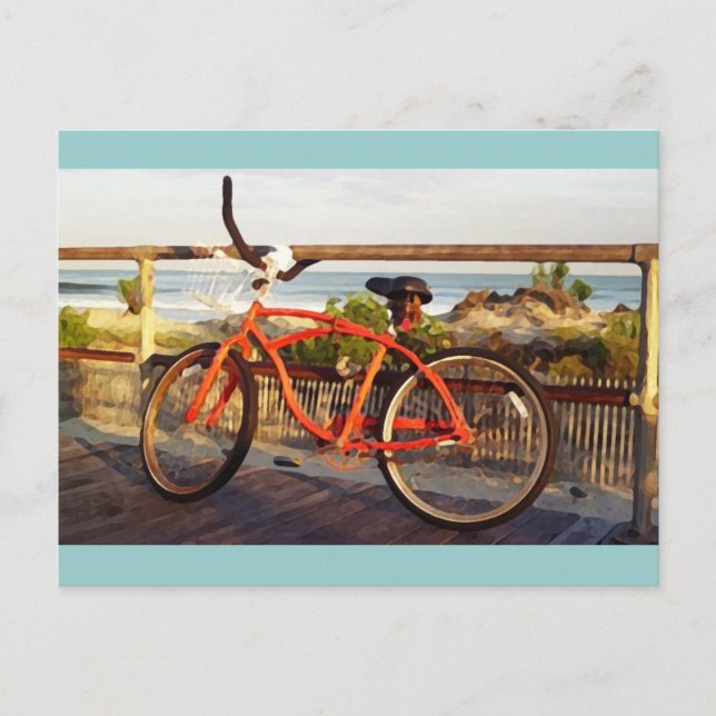 Postal Bicicleta Boardwalk (Anverso)