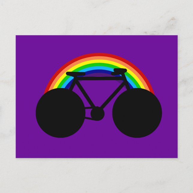 Postal bicicleta - ciclismo + bicicleta (Anverso)