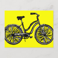 Bicicleta clásica, productos del dibujo lineal