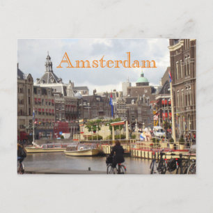 Postal Bicicleta Cute Amsterdam