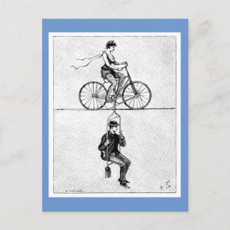 Postal Bicicleta de alambre alto - Ley de ciclismo de cir