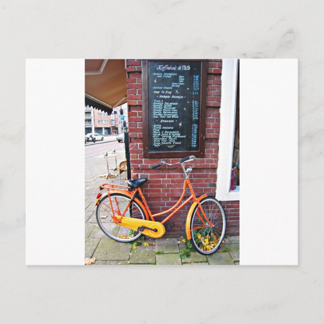 Postal Bicicleta de Ámsterdam (Anverso)