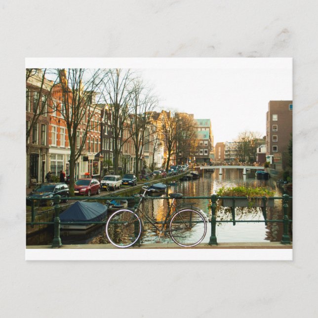 Postal Bicicleta de Ámsterdam (Anverso)