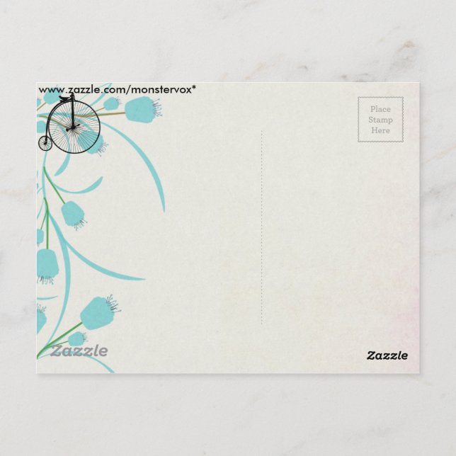 Postal Bicicleta de época (Reverso)