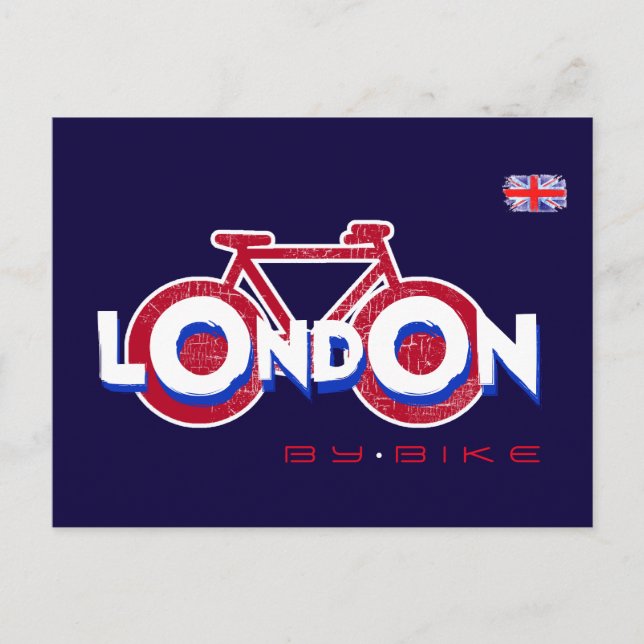 Postal Bicicleta de Londres (Anverso)